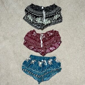 Set of 3 buddha shorts